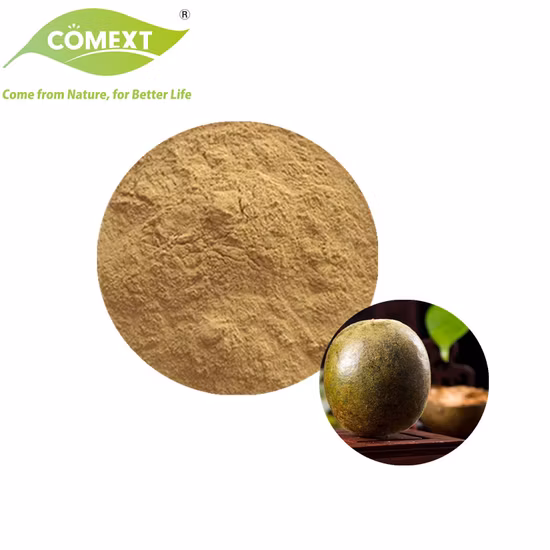 Edulcorante natural 50% Mogroside V Monk Fruit Luo Han Guo Extracto de fruta
